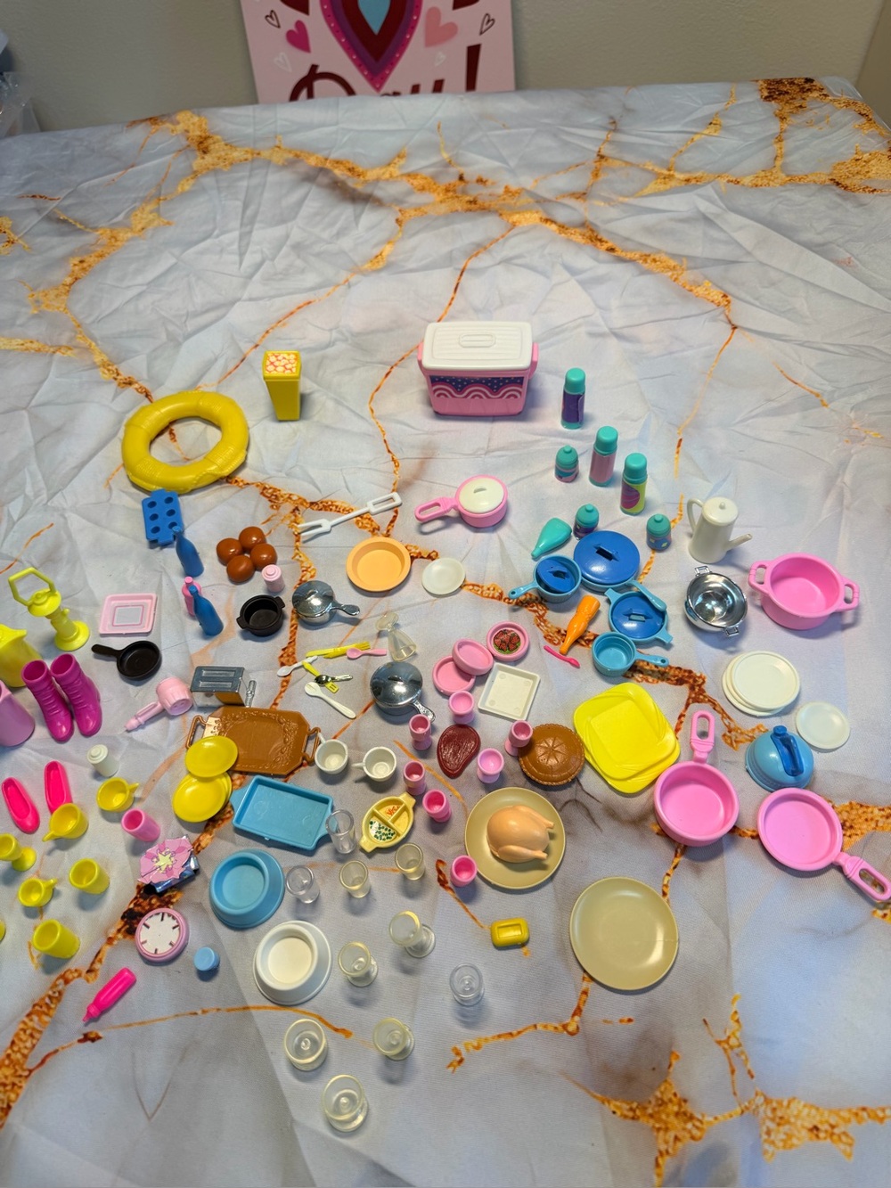 Huge lot of Vintage Barbie shoes/supplies